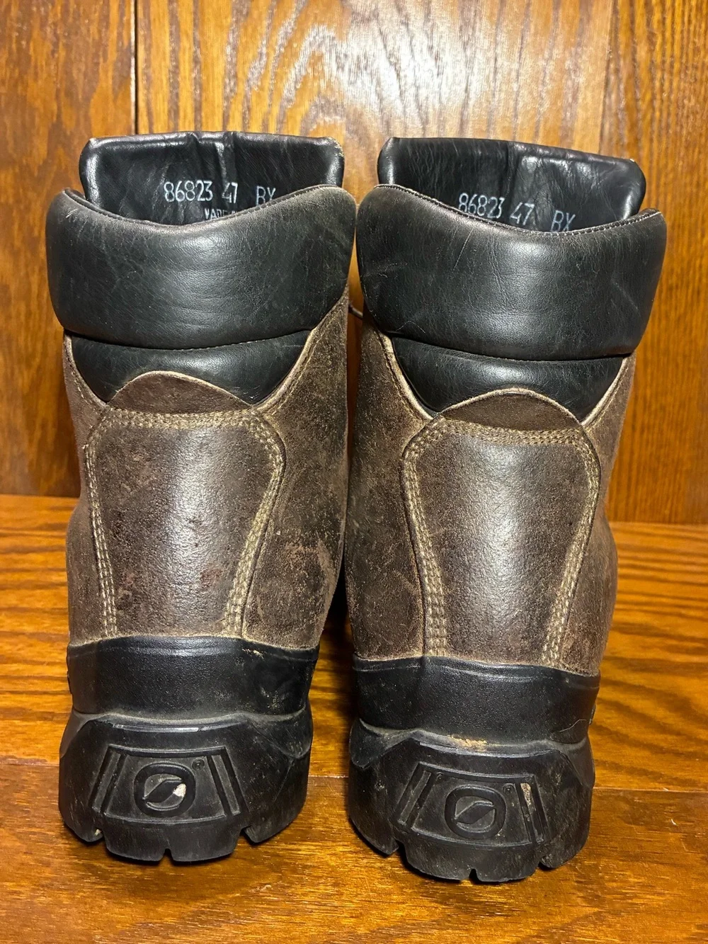 Vintage Scarpa BX 86823 Italy Made Leather Hiking Boots Brown Men’s 13